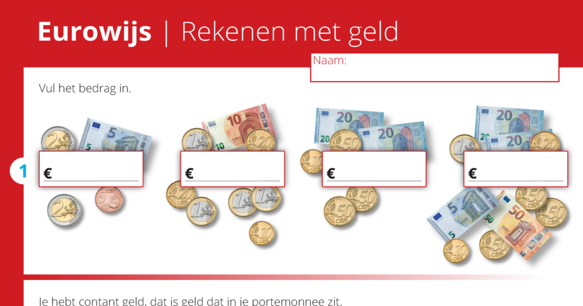 Geld Rekenen Rekenen met geld | Eurowijs